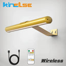 GobekUsa LED Bathroom Wall Light Gold Dimmable Sconce USB Rechargeable Fixture