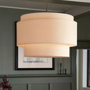 GobekUsa Camden Japanese Style Pendant Lamp Minimalist Fabric Shade Kitchen Living Room Lighting