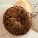 GobekUsa Dutch Velvet Round Seat Cushion: Modern & Comfortable Back Support for Living Room.