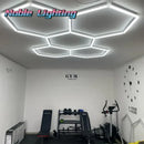 GobekUsa Hexagon LED Ceiling Light for Barbershop and Garage Hair Salon