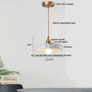 GobekUsa Black Terrazzo LED Pendant Lamp for Dining Living Room Staircase