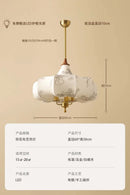GobekUsa Gold Lustre Medieval Fabric Pendant Lights LED E27 for Home Decor