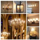 GobekUsa C35 LED Dimmable Glass Edison Bulbs 4W 6W 2700K 6000K Chandelier Lamp 110V 220V