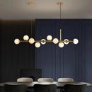 GobekUsa Glass Ball LED Pendant Lights for Home Dining Kitchen Island Chandelier