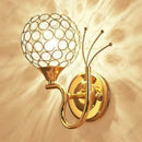 GobekUsa Crystal Wall Lamp Sconce, Retro Industrial Style Fixture for Home Living Room Bedroom