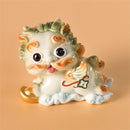 GobekUsa Chinese Mythology Lion Figurines for Luck, Wealth, and Protection