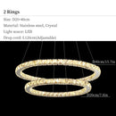 GobekUsa Crystal Ceiling Pendant Light Chandelier Modern Living Room Bedroom Decor