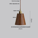 GobekUsa Ash Wood LED Pendant Lamp Adjustable Hanging Lights Luminaire