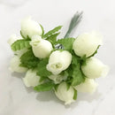 GobekUsa Ivory Flower Cherry Stamen Berries Bundle for DIY Christmas Wedding Decor