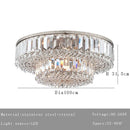 GobekUsa Large Crystal Chandelier Chrome Hanging Lamp for Dining Room Decor