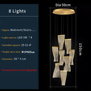 GobekUsa LED Art Acrylic Pendant Light for Modern Luxury Staircase Chandelier