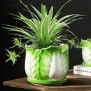GobekUsa Chinese Cabbage Ceramic Vase: Table Decoration, Flowers Arrangement, Room Aesthetic Decor