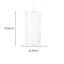 GobekUsa Linen Cotton Pendant Lamp: Nordic White DIY Fabric Shade LED Island Lighting