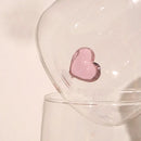 GobekUsa 3D Heart Tumbler Mug: Red Blue Glassware Gift for Girls