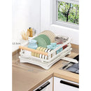 GobekUsa Kitchen Sink Organizer Dish Drying Rack for Tableware Storage & Sponge Holder