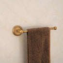 GobekUsa Brass Wall-Mounted Round Towel Ring: Solid Antique Brass Bathroom Towel Holder