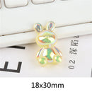 GobekUsa Kawaii Rabbit Resin Cabochon for Scrapbooking and DIY Crafts