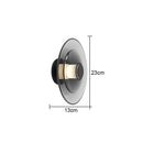 GobekUsa Glass Wall Lamp: Nordic Minimalist LED for Dining, Living, Bedroom