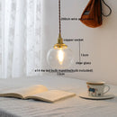 GobekUsa Clear Glass LED Copper Chandelier Pendant Light for Modern Home Decor.