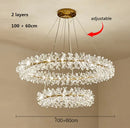 GobekUsa Crystal Flower Chandelier: Nordic Luxury Lighting for Home Decor & Restaurant