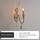 GobekUsa Country French Wall Lamp for Retro Living Room Bedroom Decor
