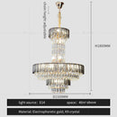 GobekUsa Crystal Chandelier: Postmodern Multi-layer Luxury for Villa, Hotel Lobby, and Living Room