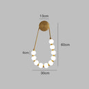 GobekUsa Cream Italian Style Asymmetric Magic Bean Wall Lamp