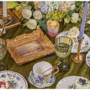 GobekUsa Chinoiserie Floral Birds Dinner Plate 8" - Oriental Art Salad Dessert Plate