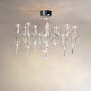 GobekUsa Crystal Chandelier Ceiling Pendant Light for Living Dining Bedroom Home Lighting