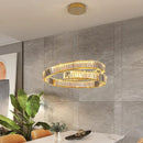GobekUsa Crystal LED Pendant Lights: Modern Luxury Chandelier for Living and Dining Rooms