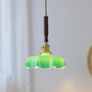 GobekUsa Blue Glass LED Pendant Lamp for Dining Living Room Bedroom