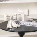 GobekUsa Bowknot Ceramic Vase: Shiny Porcelain Floral Decor for Aesthetic Rooms
