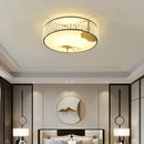 GobekUsa Crystal Round Ceiling Light - Modern Warm Bedroom Atmosphere