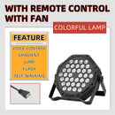 GobekUsa LED RGB Spotlight with Remote Control for KTV Bar Disco Lighting