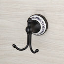 GobekUsa Black Stainless Steel Wall Mounted Bathroom Towel Hook Robe Coat Hanger