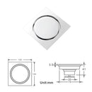 GobekUsa Brass Square Shower Floor Drain for Kitchen and Bathroom, Insect-proof and Odor-proof