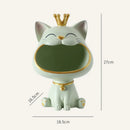 GobekUsa Lucky Cat Sculpture Storage Box Desk Decoration Miniature Figurine