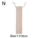 GobekUsa Cotton Linen Cutlery Case Drawstring Bag for Travel and Home Dining