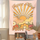 GobekUsa 70s Girl Sunset Tapestry Wall Hanging for Boho Living Room Bedroom Decor