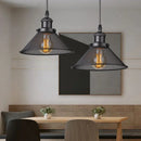 GobekUsa Black Iron Cage Farmhouse Pendant Light Fixture for Kitchen Island, Dining Room, Hallway
