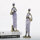 GobekUsa African Woman Sculpture: Realistic Home Decor Figurine