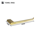 GobekUsa Gold Bathroom Accessories Set: Towel Bar Rail, Toilet Paper Holder, Towel Rack, Hook
