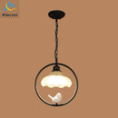 GobekUsa Birdcage LED Chandelier: Modern Resin Pendant Lights for Bedroom, Living Room, and Restaurant