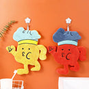 GobekUsa Cartoon Microfiber Hand Towel for Kitchen & Bathroom Decor