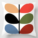 GobekUsa Geometric Leaves Print Cushion Cover for Home Decor and Comfort