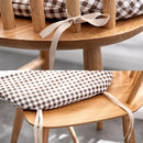 GobekUsa Cotton Hemp Dining Chair Cushion - Nordic Print, Non-Slip, Comfortable Office & Living Decor