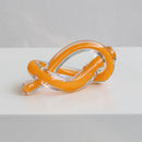 GobekUsa Geometric Glass Sculpture Twine Knot Decor Home Decor Accessory