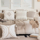 GobekUsa Geometric Embroidered Crocheted Throw Pillow Cover for a Stylish Sofa