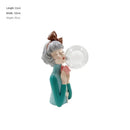 GobekUsa Bubble Girl Statue Ornament: Modern & Simple Night Light Décor for Home, Bedroom, Living Room