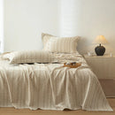 GobekUsa Cotton & Linen Bed Sheet Set: Luxury, Skin-Friendly, All Seasons, Queen & King Sizes